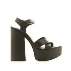 Sandalias tacón Owel altas con bandas cruzadas - Querol online