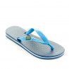 chanclas Ipanema azules con línea blanca y azul claro