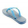 chanclas Ipanema azules con línea blanca y azul claro
