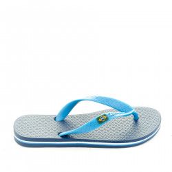 chanclas Ipanema azules con línea blanca y azul claro - Querol online