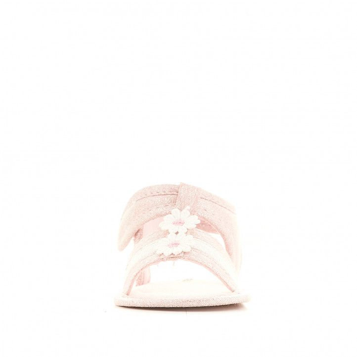 Sandàlies abotinades Chicco roses amb dues flors - Querol online