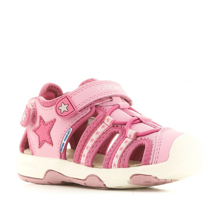 sandalias Geox rosas con detalles de estrella - Querol online