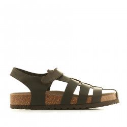 Sandalias Lobo marrones en forma de cangrejera - Querol online