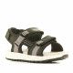 sandalias Geox negras con detalles grises y dos tiras - Querol online