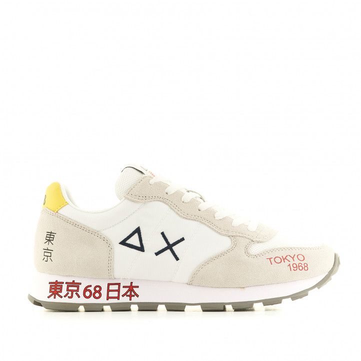 Zapatillas deportivas SUN68 blancas inspiradas en Japón