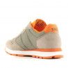 Zapatillas deportivas SUN68 grises con detalles en naranja