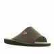 Zapatillas casa Garzon grises con logo en rojo - Querol online