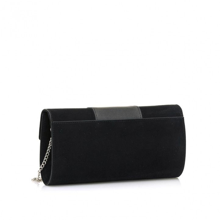 bolsos Maria Mare de mano rectangular en color negro - Querol online