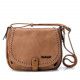 bolsos Refresh marrón en formato bandolera y tachuelas - Querol online