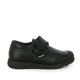 Zapatos Pablosky de piel negros con velcro y flor lateral - Querol online