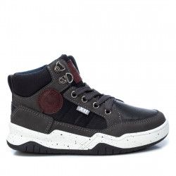 Zapatos abotinados Xti grises y negros de cordones - Querol online
