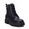 Botins Xti negres de cordons amb cremallera lateral