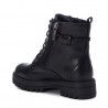 Botines Xti negros de cordones con cremallera lateral