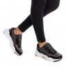 Sabatilles esportives Xti negres i grises amb animal print