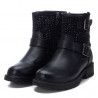 Botines Xti negras moteras con hebillas y tachuelas brillantes