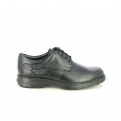 Zapatos sport Fluchos negros de piel tipo bluchers - Querol online