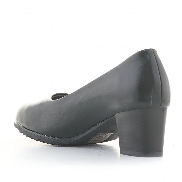 Zapatos tacón Amarpies negros de estilo clásico - Querol online