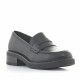 Zapatos tacón D'Angela negros estilo mocasín - Querol online