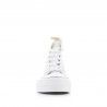 Botines plataforma John Smith blancos de polipiel con cordones