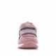 Sandalias abotinadas Geox de piel rosas con doble velcro y detalle de lentejuelas - Querol online