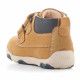 Botins Geox marrons de pell amb detalls blaus i dos velcros - Querol online