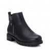 Botins Xti negres de dues textures i cremallera lateral