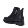 Botins Xti negres de dues textures i cremallera lateral