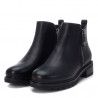 Botins Xti negres de dues textures i cremallera lateral