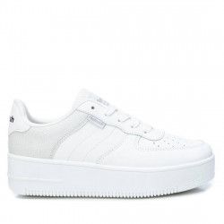 Zapatillas deportivas Refresh blancas de diferentes texturas con cordones - Querol online