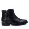 Botins plans Xti negres amb estampat cocodril a la part del darrere