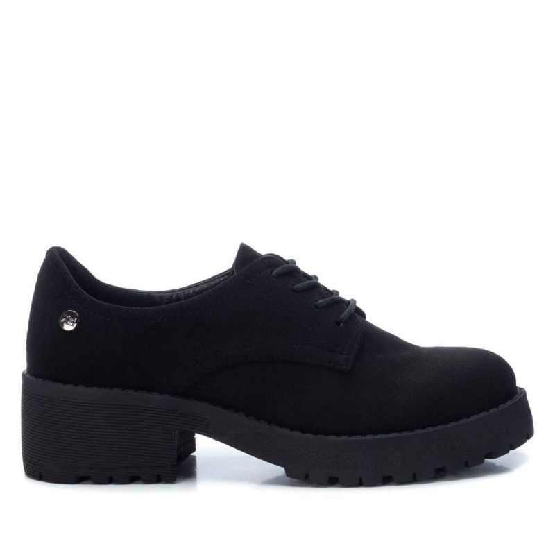 Zapatos Negros Con Cordones Bluchers Xti | Querol