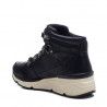Botines plataforma Xti negros con cordones y suela blanca