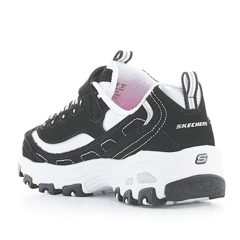Pocos para mi Tecnología Zapatillas Deporte Negras Y Blancas D'lites Crowd Appeal Con Cordones Y  Velcro Skechers | Querolets | Querol