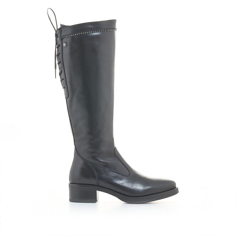 Lace-up boots de Nero Giardini de color Negro Mujer Zapatos de Botas de Botas a media pantorrilla 