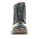 Botins K-TINNI de color negre amb cordons i cremallera al lateral - Querol online