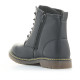 Botins K-TINNI de color negre amb cordons i cremallera al lateral - Querol online