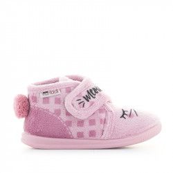 Espardenyes casa Vul·ladi roses tancades amb dibuix de gatet - Querol online