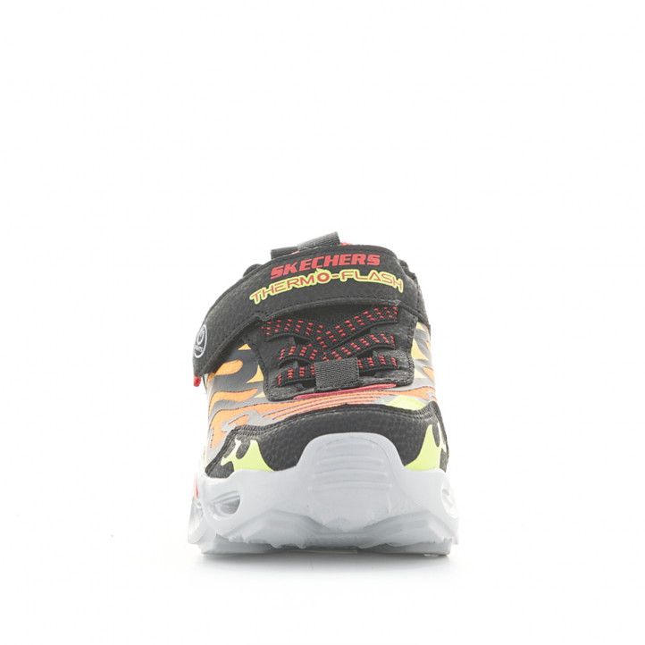 Sabatilles esport Skechers thermo-flash grogues, veremlles, taronges i negres amb llums - Querol online
