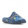 Zapatillas casa Vul·ladi azules con estampado espacial