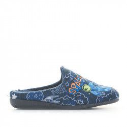 Zapatillas casa Vul·ladi azules con estampado espacial - Querol online