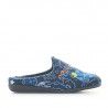Zapatillas casa Vul·ladi azules con estampado espacial