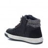 Botines Xti negros de cordones con suela blanca