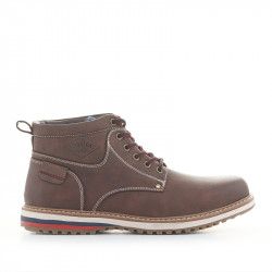 Botins Lois marrons amb cordons blaus - Querol online