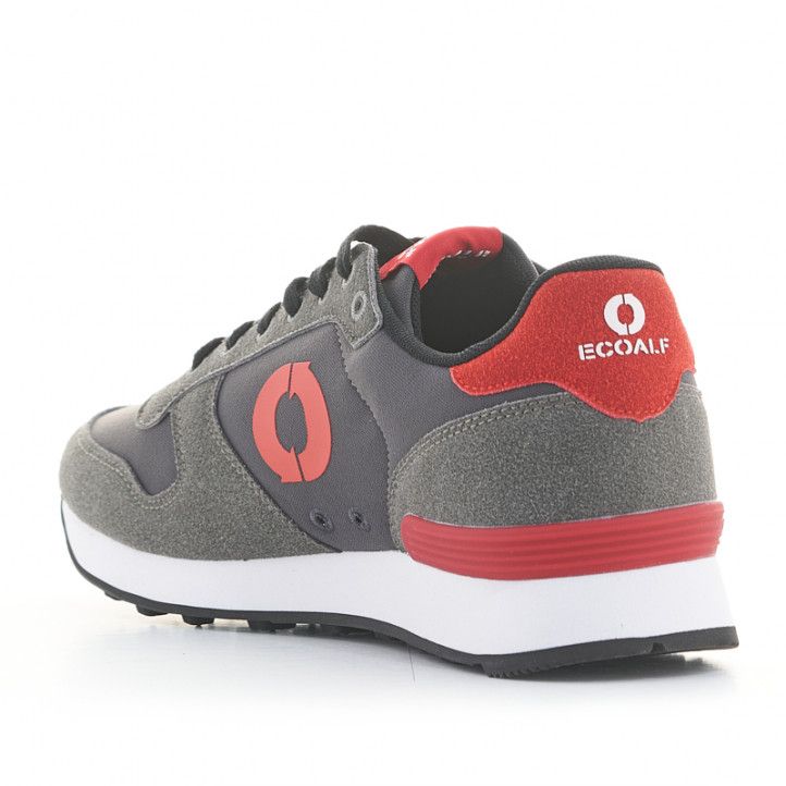 Zapatillas deportivas ECOALF grises y rojas - Querol online