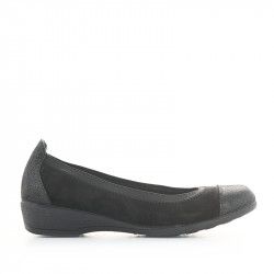 Ballarines Vul·ladi negresd de pell amb diferents textures - Querol online