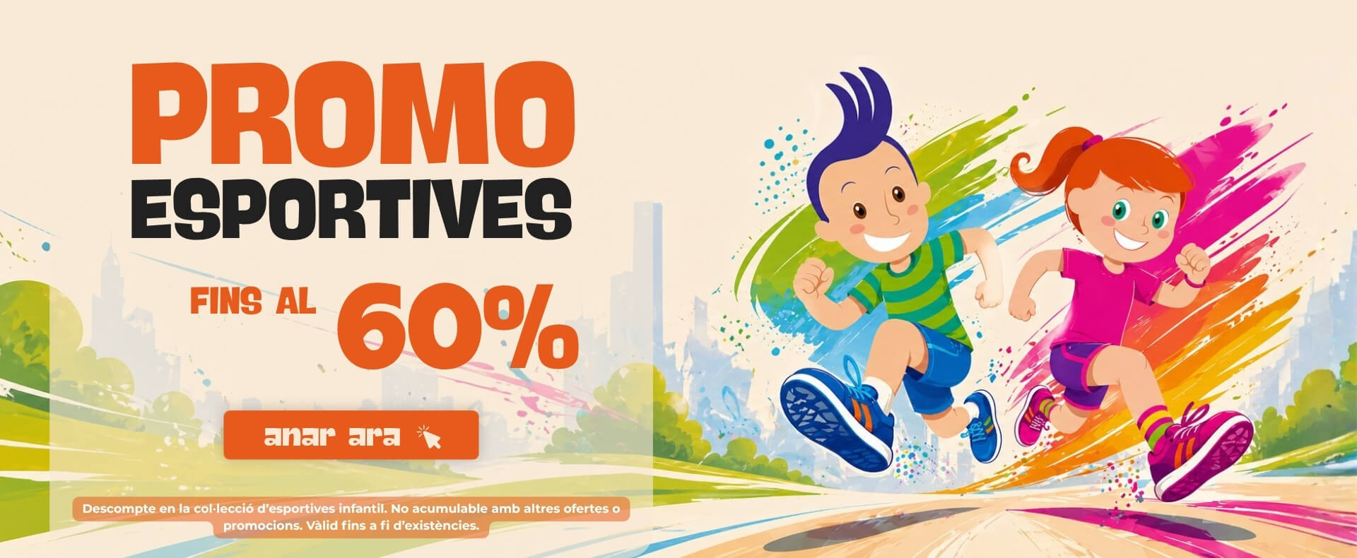 Esportives Infantils amb fins a un 60% de descompte en models selccionats